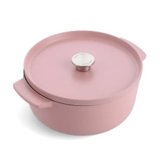 Каструля чавунна з кришкою KitchenAid, 26 см, 5,2 л, колір суха троянда (CC007431-001)
