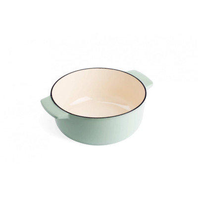 Каструля чавунна з кришкою KitchenAid, 26 см, 5,2 л, колір фісташковий (CC007434-001)