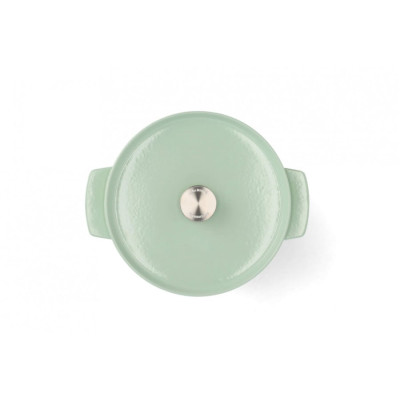 Каструля чавунна з кришкою KitchenAid, 26 см, 5,2 л, колір фісташковий (CC007434-001)