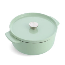 Каструля чавунна з кришкою KitchenAid, 26 см, 5,2 л, колір фісташковий (CC007434-001)