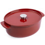 Гусятниця чавунна з кришкою KitchenAid, 30 см, 5,6 л, червона (CC006063-001)