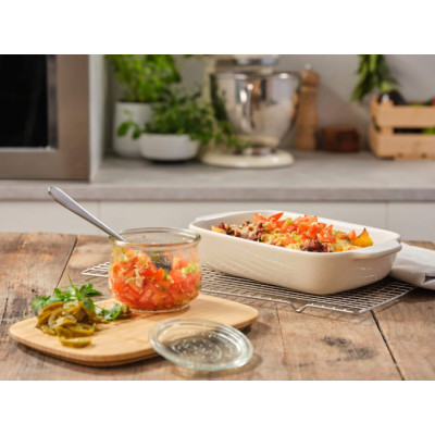 Форма для випічки керамогранітна з кришкою KitchenAid 1,9 л. бежева (CC006107-001)