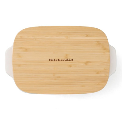 Форма для випічки керамогранітна з кришкою KitchenAid 1,9 л. зелена (CC007425-001)