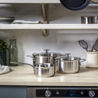 Набір посуду KitchenAid, 5 пр, 16/20/24 см, 1,5/3,1/4,8 л (CC005088-001)