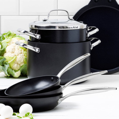 Каструля з кришкою KitchenAid Aluline, 22 см, 5,3 л (CW001973-002)