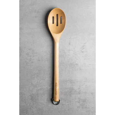 Ложка для сервіровки з прорізами KitchenAid Coreline, 34 см, береза (KQR704OHE)