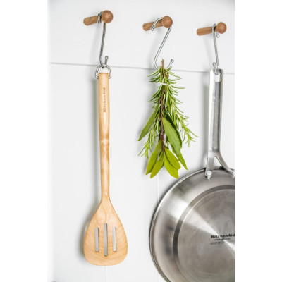 Лопатка з прорізами KitchenAid Coreline, 34 см, береза (KQR702OHE)