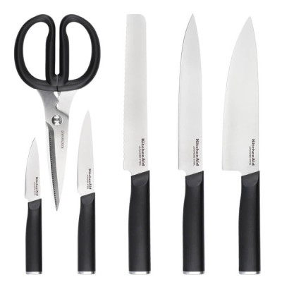 Набір ножів з підставкою KitchenAid Classic, 6 предметів (KE6PSTANOBG)