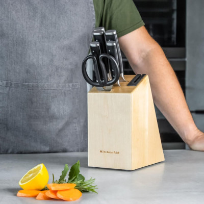 Набір ножів з підставкою KitchenAid Classic, 6 предметів і точило (KO6PSTSNOBG)