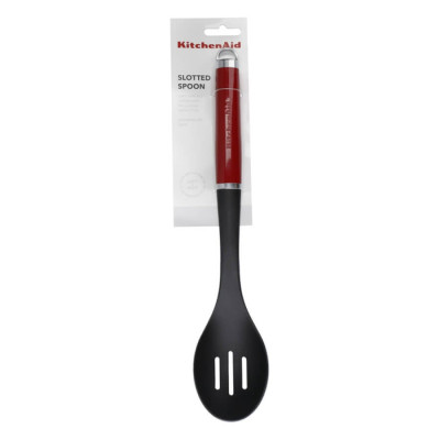 Ложка для сервіровки з прорізами KitchenAid Coreline, 35 см, червоний (KAG004OHERE)
