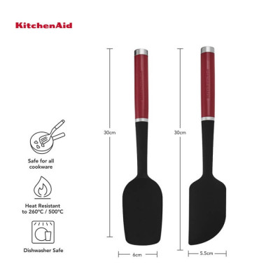 Набір лопаток для тіста KitchenAid Coreline, 2 шт (KQG437OHERE)