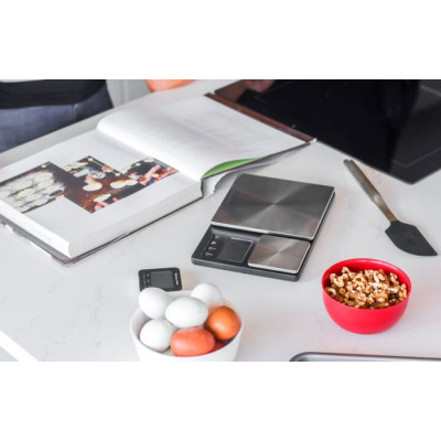Ваги кухонні KitchenAid Measuring, з подвійною платформою, срібний (KQ909G)