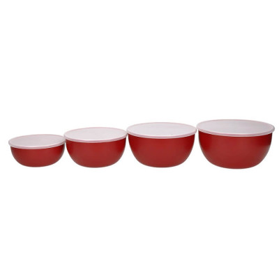 Набір мисок з кришками KitchenAid Universal, 4 шт, 355/591/828/1065 мл (KQG176OSERE)