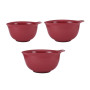 Набір мисок для змішування KitchenAid Universal, 3 шт, 2,4/3,3/4,3 л, червоний (KQG175OSERE)