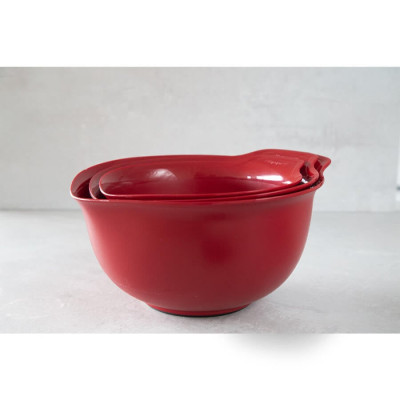 Набір мисок для змішування KitchenAid Universal, 3 шт, 2,4/3,3/4,3 л, червоний (KQG175OSERE)