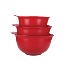 Набір мисок для змішування KitchenAid Universal, 3 шт, 2,4/3,3/4,3 л, червоний (KQG175OSERE)