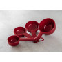 Набір мірних ковшиків KitchenAid Universal, 4 шт, 59/79/118/237 мл, червоний (KQG058OHERE)