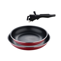 Набір сковорідок зі знімною ручкою Bergner Click&cook, 22/26 см (BG-31605-RD)