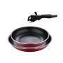 Набір сковорідок зі знімною ручкою Bergner Click&cook, 22/26 см (BG-31605-RD)