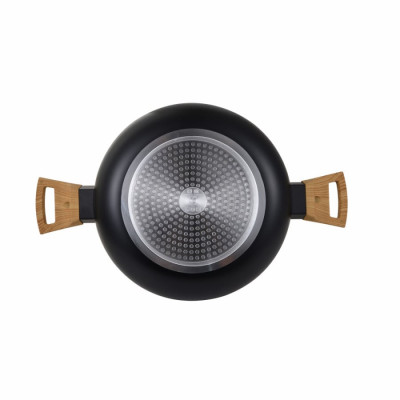 Каструля з кришкою Bergner Earth black, 28 см, 6 л (BG-32037-BK)