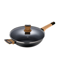 Сотейник с крышкой Bergner Earth black, 28 см (BG-34628-BK)