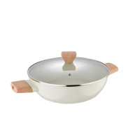Сотейник с крышкой Bergner Naturally, 28 см (BG-34747-CR)