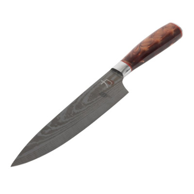 Ніж кухонний Bergner MasterPro Tetsu, коричневий, 20 см (BGMP-4126-BR)