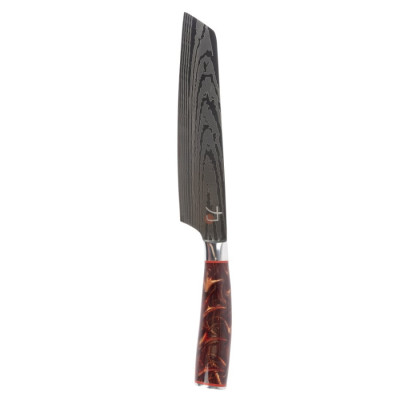 Ніж кухонний накірі Bergner MasterPro Tetsu, коричневий, 20 см (BGMP-4127-BR)