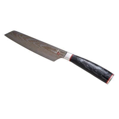Ніж кухонний накірі Bergner MasterPro Tetsu, чорний, 20 см (BGMP-4127-MBK)