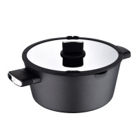 Кастрюля с крышкой Bergner Ion, 6 л (BG-35802-BK)