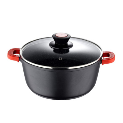 Каструля з кришкою Bergner Chroma, 20 см, 2.2 л (BG-30114-BK)