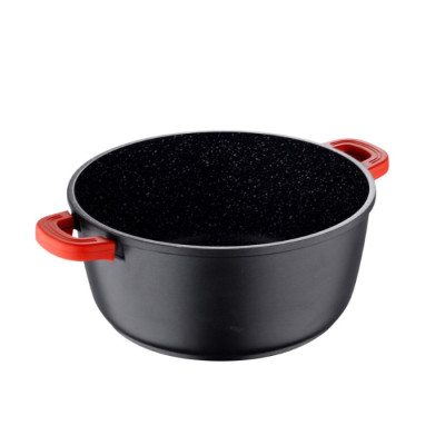 Каструля з кришкою Bergner Chroma, 20 см, 2.2 л (BG-30114-BK)