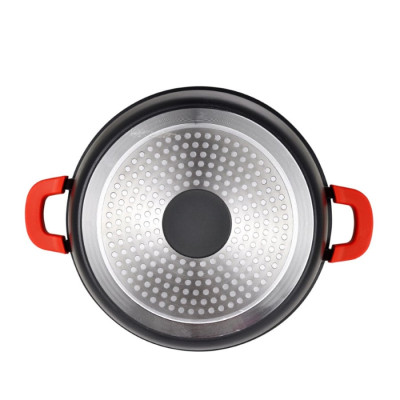 Каструля з кришкою Bergner Chroma, 20 см, 2.2 л (BG-30114-BK)