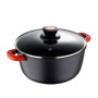 Каструля з кришкою Bergner Chroma, 24 см, 5 л (BG-30115-BK)