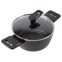 Кастрюля с крышкой Bergner Copper, 20 см (BG-30293-BK)