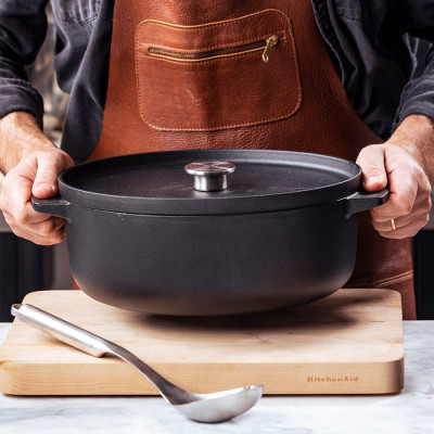 Гусятниця чавунна з кришкою KitchenAid Matte Oven-to-table, 30 см, 5,6 л (CC004900-001)