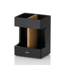 Стакан для зубних щіток KELA Cube, чорний, 8.5х6.5х11.5 см (23688)