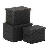 Набір кошиків KELA Rimossa, чорний, 3 штуки (32124)