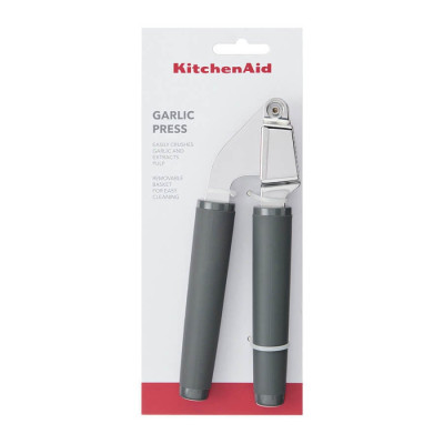 Прес для часнику KitchenAid Coreline, 19 см, сірий (KAS132OHCGG)