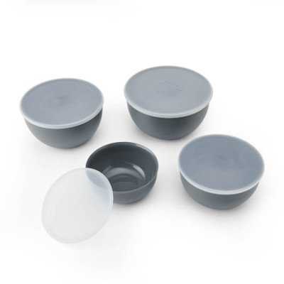 Набір мисок з кришкою KitchenAid Coreline, 4 шт, 355/591/828/1065 мл (KQG176OSCGG)