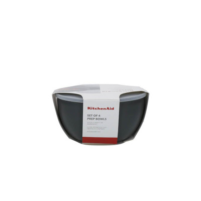 Набір мисок з кришкою KitchenAid Coreline, 4 шт, 355/591/828/1065 мл (KQG176OSCGG)