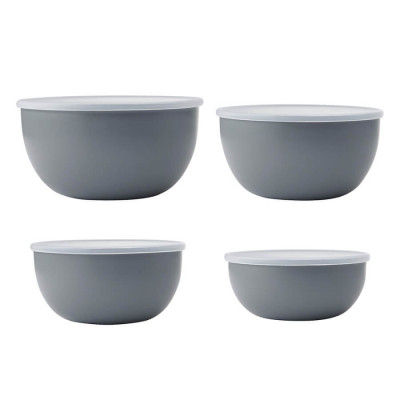 Набір мисок з кришкою KitchenAid Coreline, 4 шт, 355/591/828/1065 мл (KQG176OSCGG)
