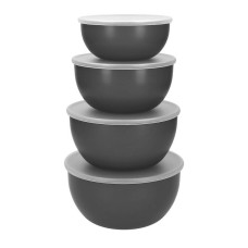 Набір мисок з кришкою KitchenAid Coreline, 4 шт, 355/591/828/1065 мл (KQG176OSCGG)
