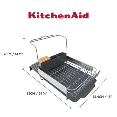 Підставка для сушки посуду KitchenAid Sinkware, 61,5 x 38,5 x 37,5 см (KEG896BXCGA)
