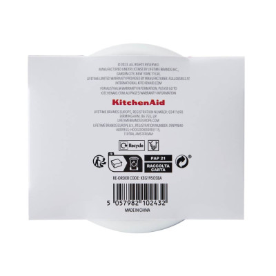 Щітка для миття посуду KitchenAid Sinkware, 9 см, білий (KEG195OSBA)