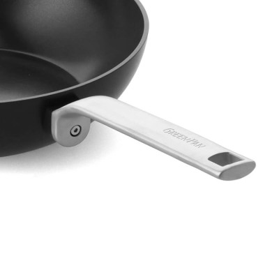 Вок GreenPan Evolution, 28 см, 3,6 л з керамічним покриттям, чорний (CC006388-001)
