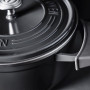 Гусятниця з кришкою GreenPan Featherweights, 25 см, 6,2 л з керамічним покриттям, чорний (CC002222-001)