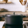 Каструля з кришкою GreenPan Featherweights, 22 см, 3,3 л з керамічним покриттям, чорний (CC005056-001)