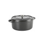 Каструля з кришкою GreenPan Featherweights, 28 см, 6,3 л з керамічним покриттям, чорний (CC005057-001)
