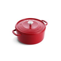 Каструля з кришкою GreenPan Featherweights, 22 см, 3,3 л з керамічним покриттям, червоний (CC005432-001)
